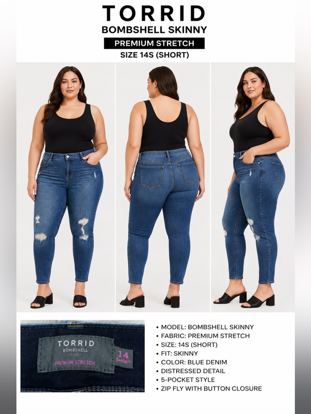 Torrid Bombshell Skinny 14S